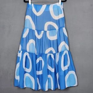 Gretchen Scott Designs Blue and White Skirt